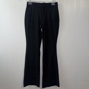 NEW Banana Republic High-Rise Bootcut Fit Black BOHO Soft Flannel Y2k Pants Sz 0
